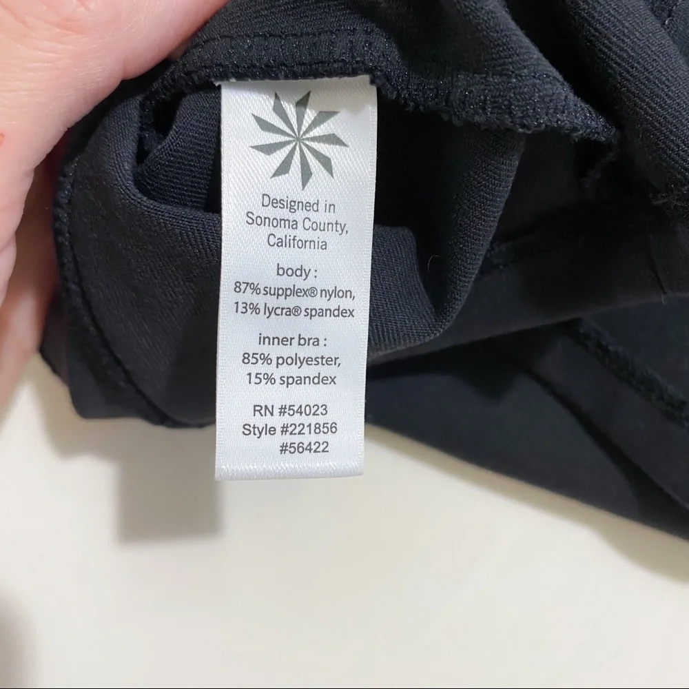 Athleta Black Athletic Racerback Tank Top Size XS - Picture 5 of 5